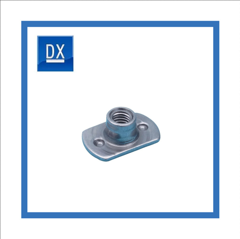 DIN Double Spot T - Jenis Welding Nut Steel Blue Dan White Zinc Plating